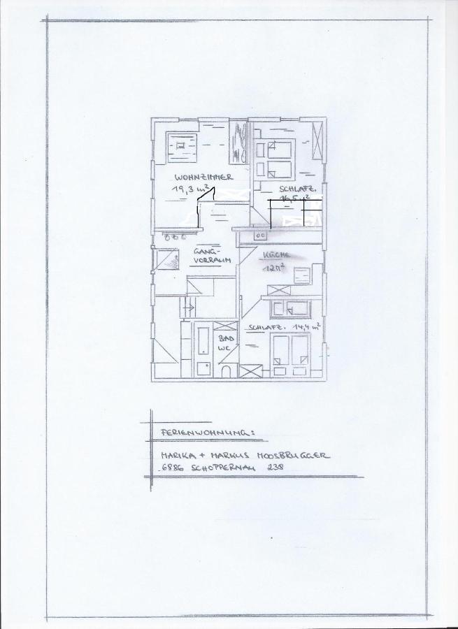 Ferienwohnung Urlaub bei Moses Schoppernau Exterior foto